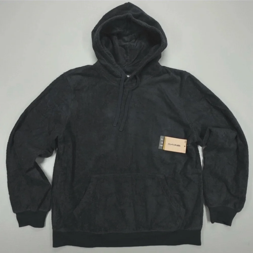 Dakine Apresurf Quick Dry Toweling Surf Hoodie Men's Size M Black Cotton, NWT - Picture 7 of 7